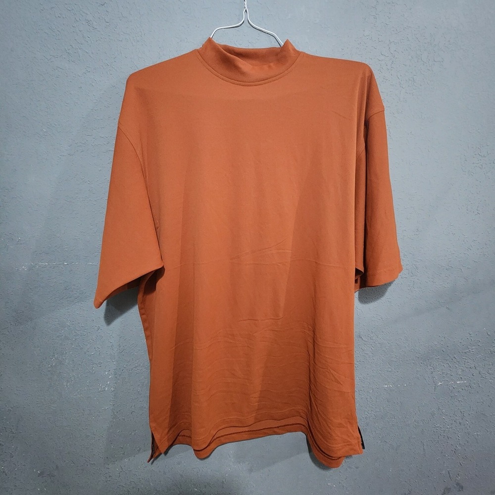 Footjoy Mens Golf Shirt Orange L